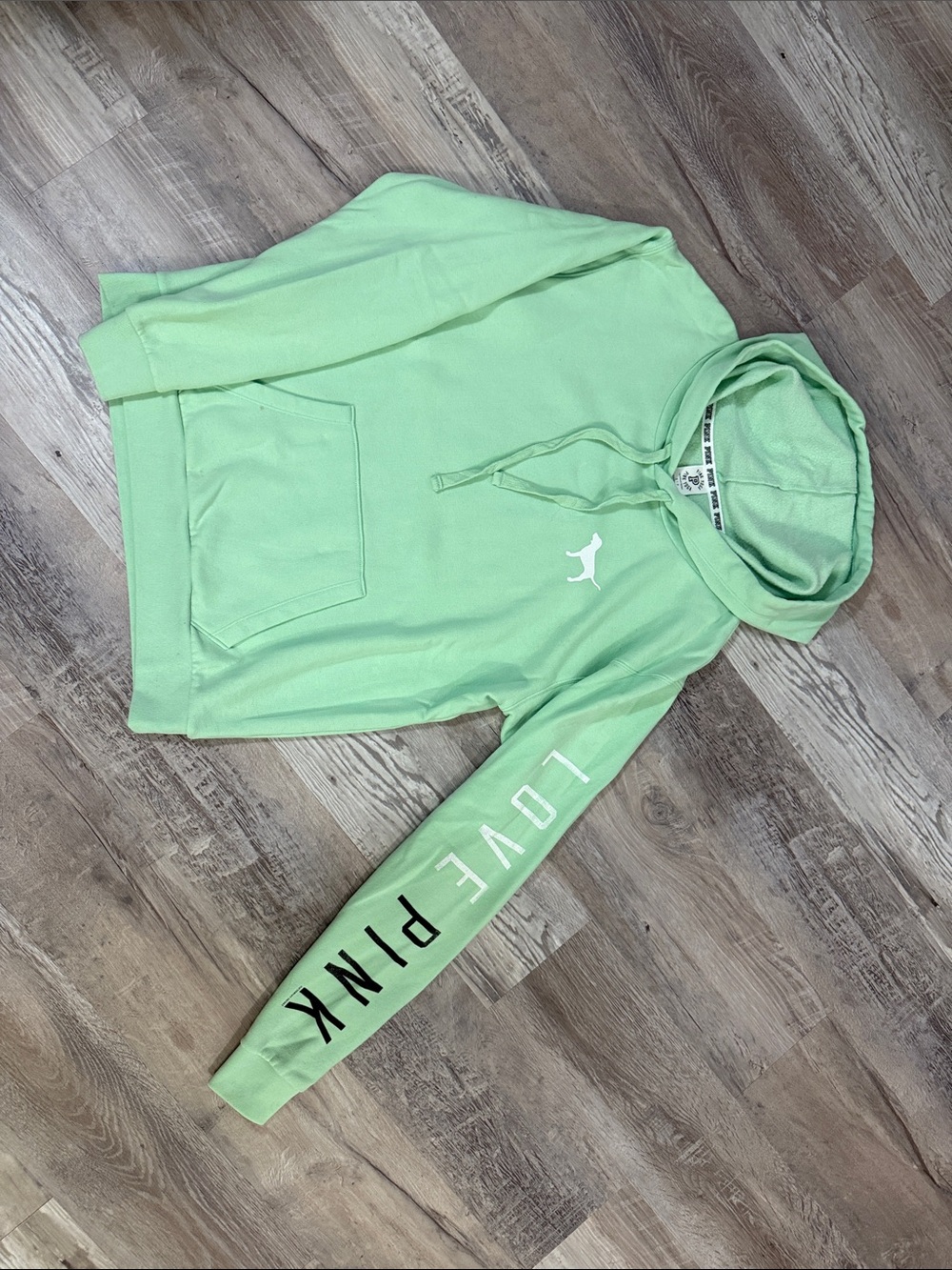PINK Victoria's Secret Mint Green Hoodie Sweatshirt
